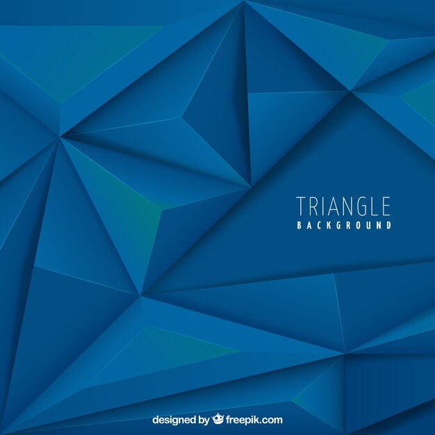Achtergrond met 3D-driehoeken