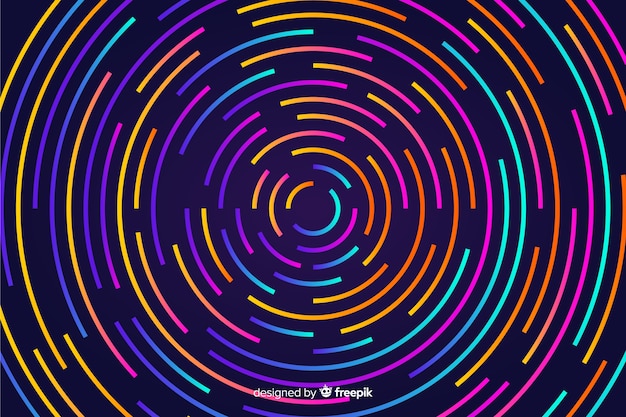 Gratis vector achtergrond met abstracte neonvormen