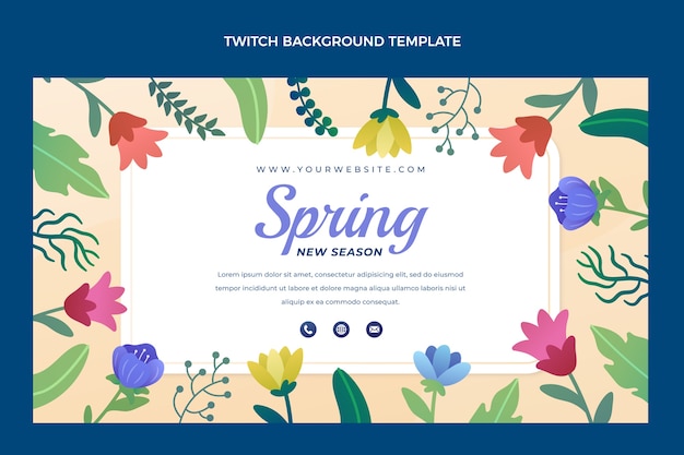 Achtergrond met gradiënt lente twitch