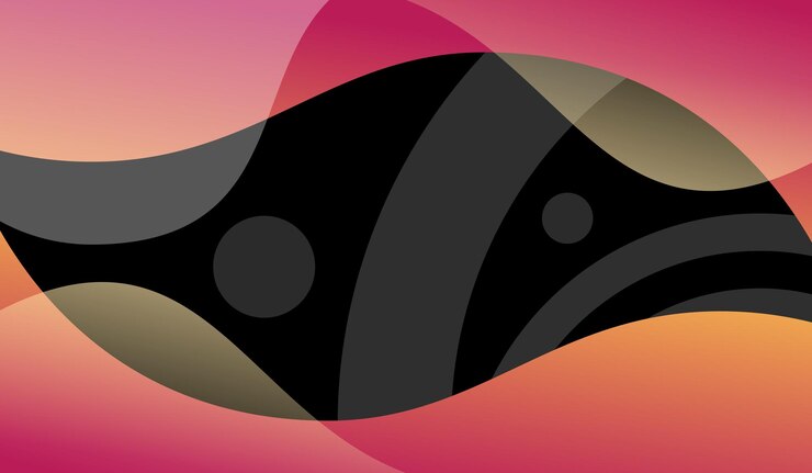 Gratis Vector achtergrond met kleurovergang abstract geel ontwerp