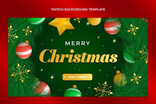 Achtergrond met kleurovergang kerst twitch