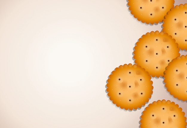 Gratis vector achtergrond met koekjes