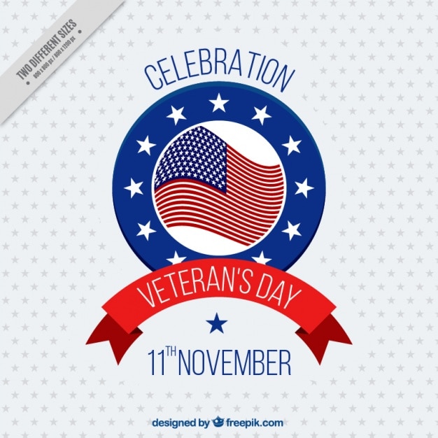 Gratis vector achtergrond met sterren voor veteranen dag