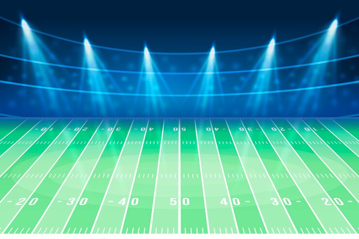Gratis Vector achtergrond met verloop voetbalveld football