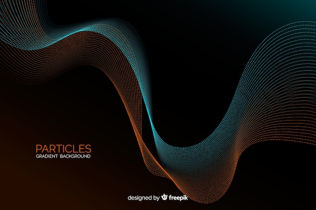Achtergrond met verlooppartikels