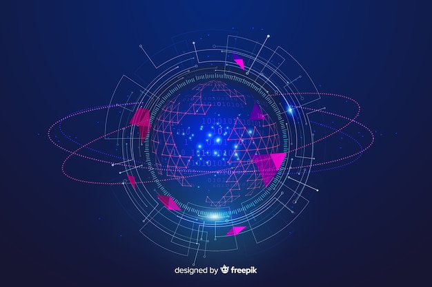 Achtergrond van het abstract big data-concept