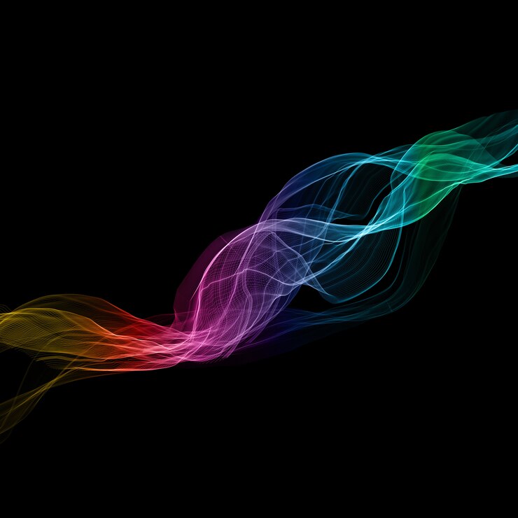 Gratis Vector achtergrond van het de stroom de abstracte ontwerp van de regenboog