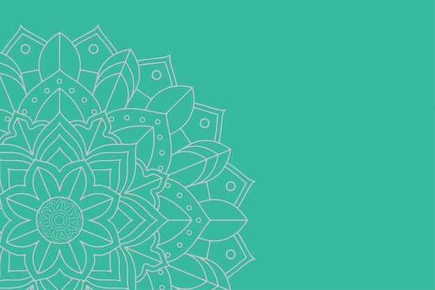 Gratis vector achtergrondsjabloon met mandala-ontwerpen
