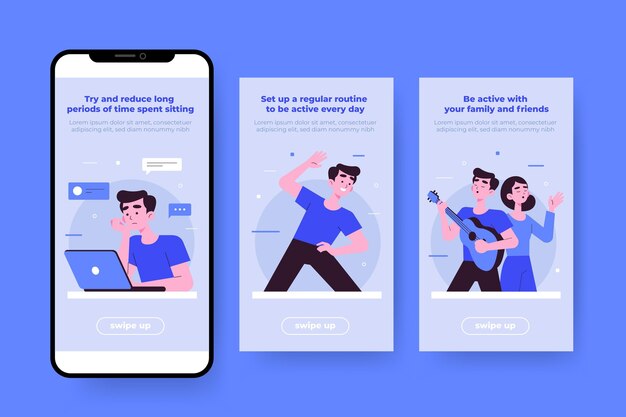 Actief zijn tips instagram concept