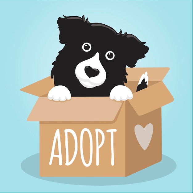 Gratis vector adopteer een huisdierconcept