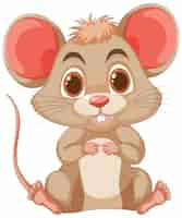 Gratis vector adorabele cartoon muis illustratie