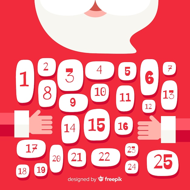 Gratis vector advent kalender