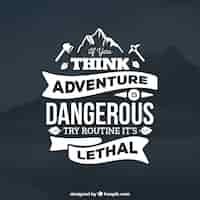 Gratis vector adventure badge