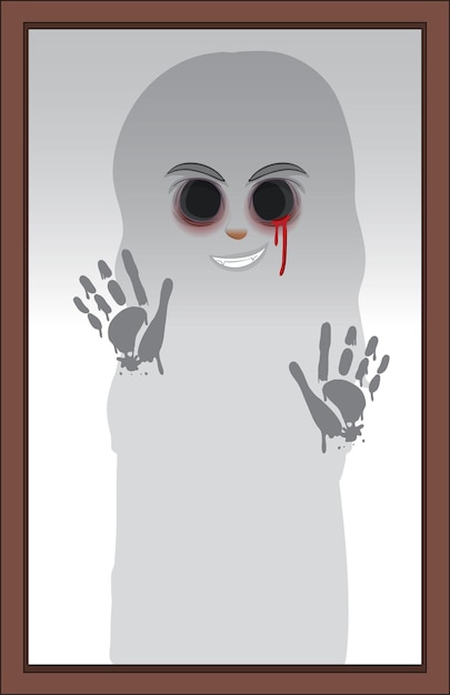 Gratis vector afbeelding van eng spooksilhouet