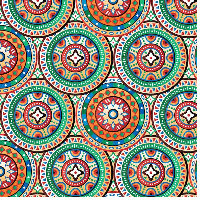 Afrikaans patroonontwerp met kleurovergang