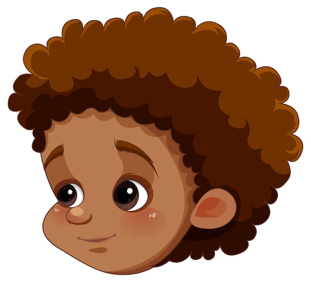 Gratis vector afro-amerikaanse schattige jongen vector