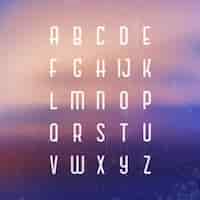 Gratis vector alfabet ontwerp
