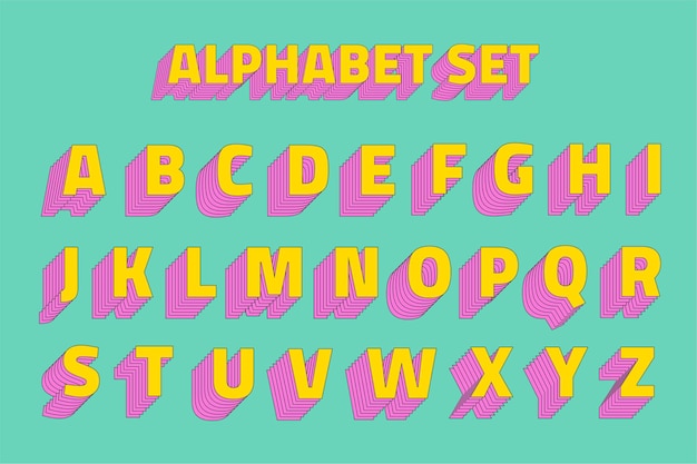 Alfabet set