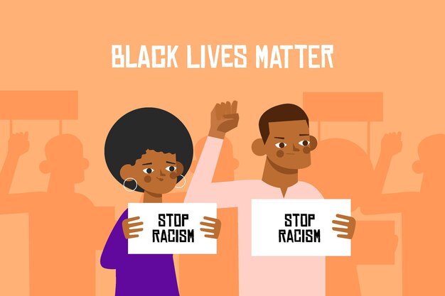 Alle levens zijn van belang voor zwarte mensen die protesteren