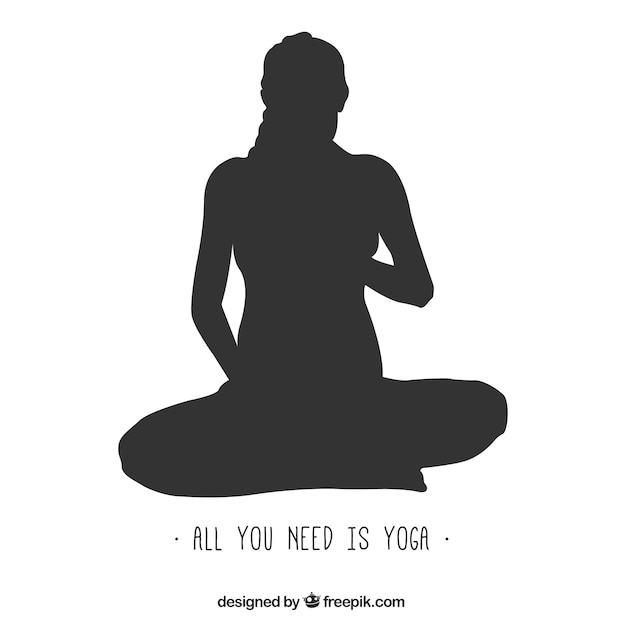 Gratis vector alles wat je nodig hebt is yoga