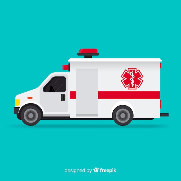 Gratis vector ambulance vector