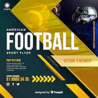 Gratis vector american football-flyer