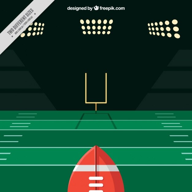 Gratis Vector american football spel achtergrond in plat design