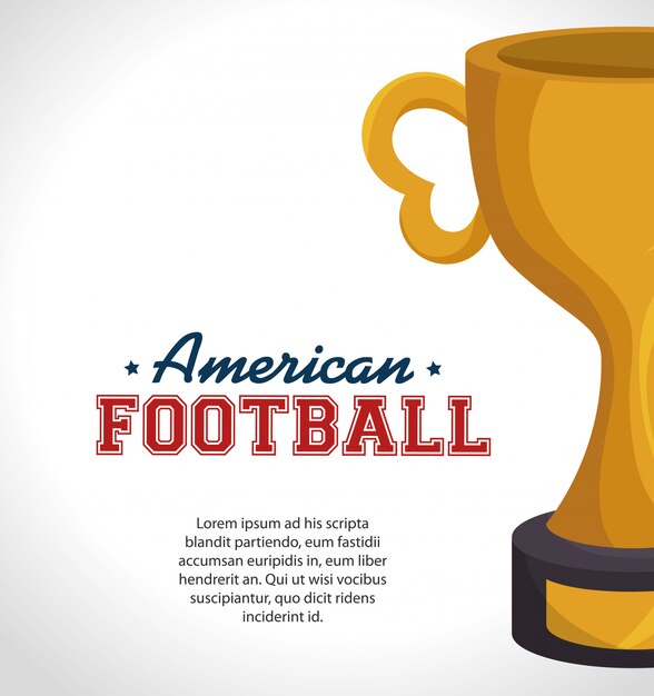 Amerikaans voetbal sport banner