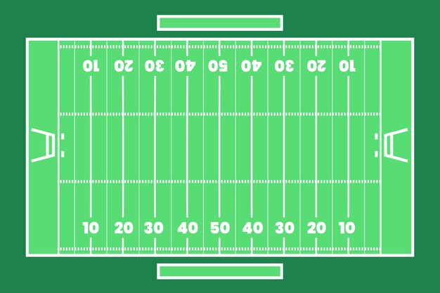 Amerikaans voetbalveld plat leggen