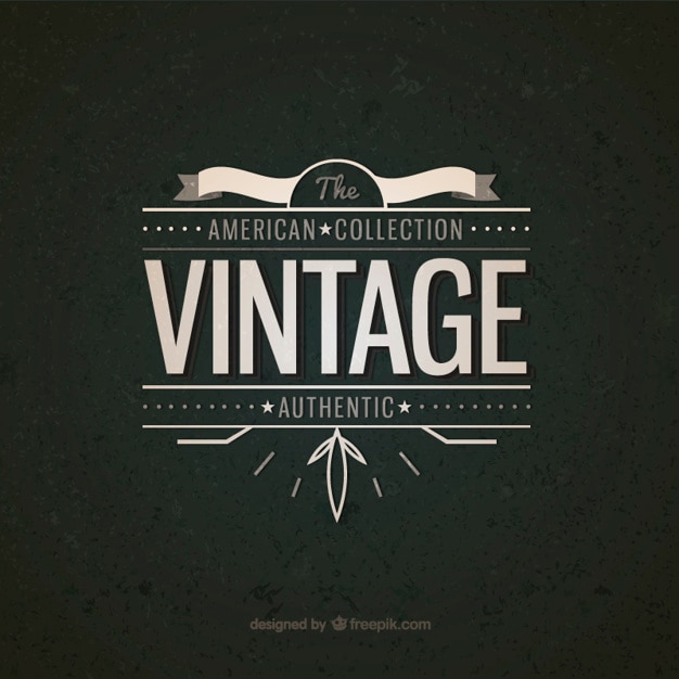 Gratis vector amerikaanse vintage badge