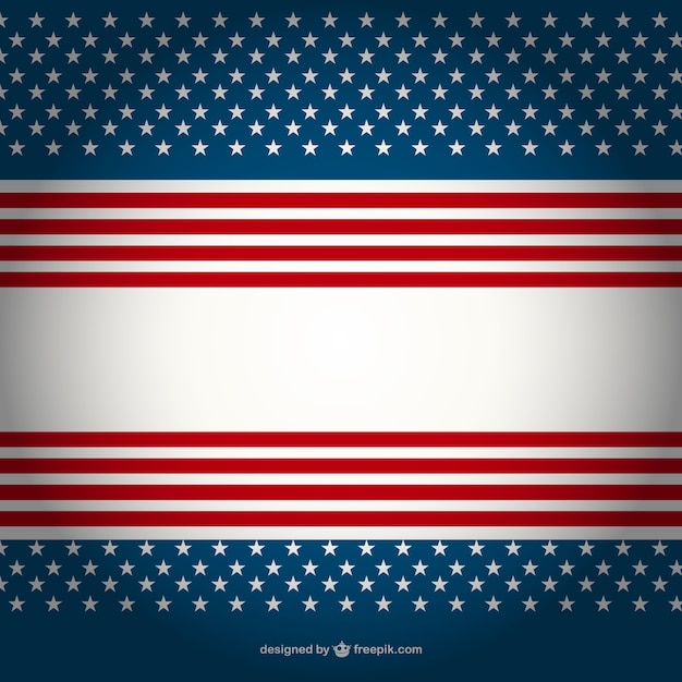 Gratis vector amerikaanse vlag achtergrond