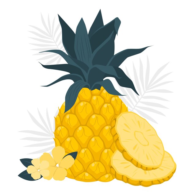 Ananas concept illustratie