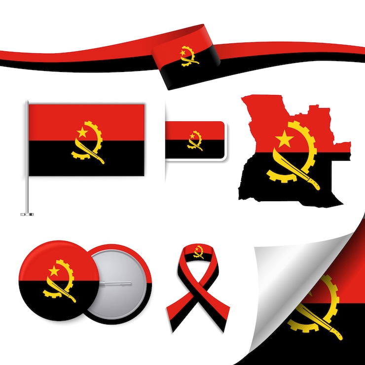 Gratis Vector angola representatieve elementen collectie