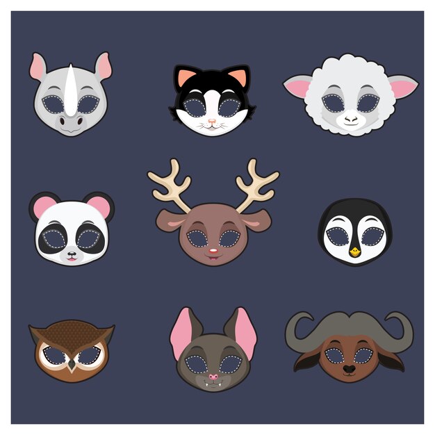 Animal maskers collectie