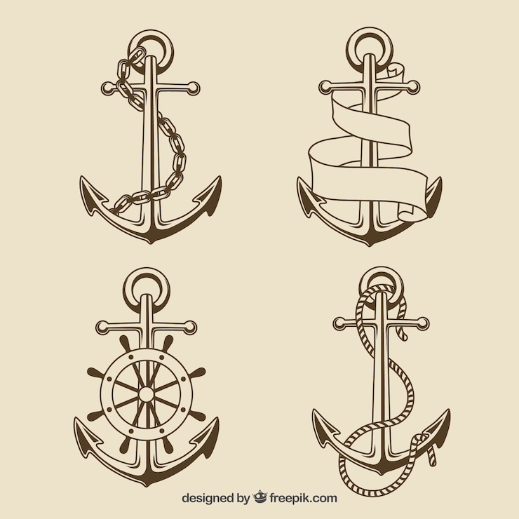 Gratis Vector ankers collectie