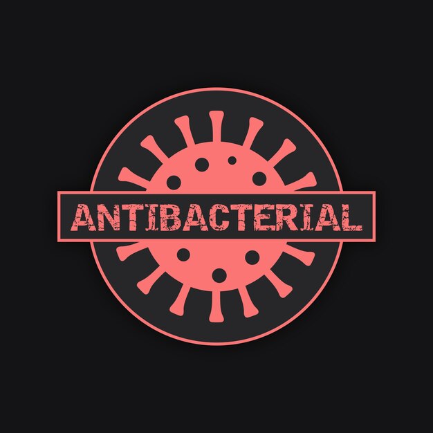 Antibacterieel logo sjabloonontwerp