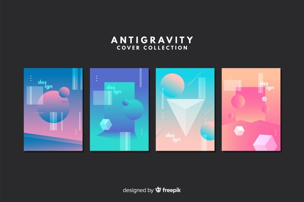 Antigravity geometrische vormen dekken collectie