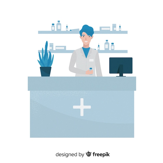 Gratis vector apotheker