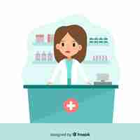 Gratis vector apotheker