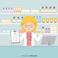 Gratis vector apotheker