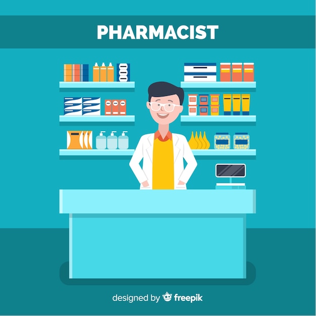 Gratis vector apotheker