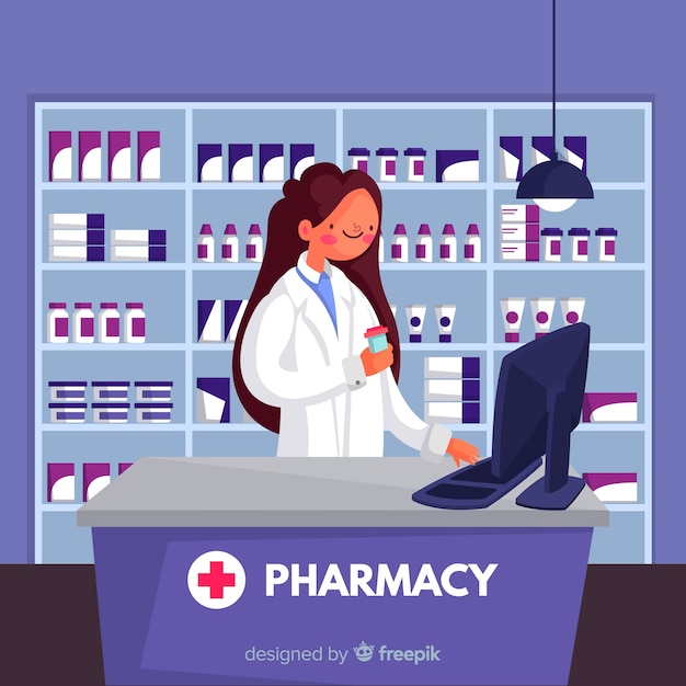 Gratis vector apotheker