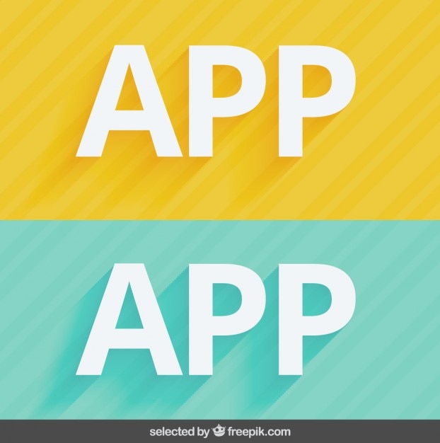 Gratis vector app headers