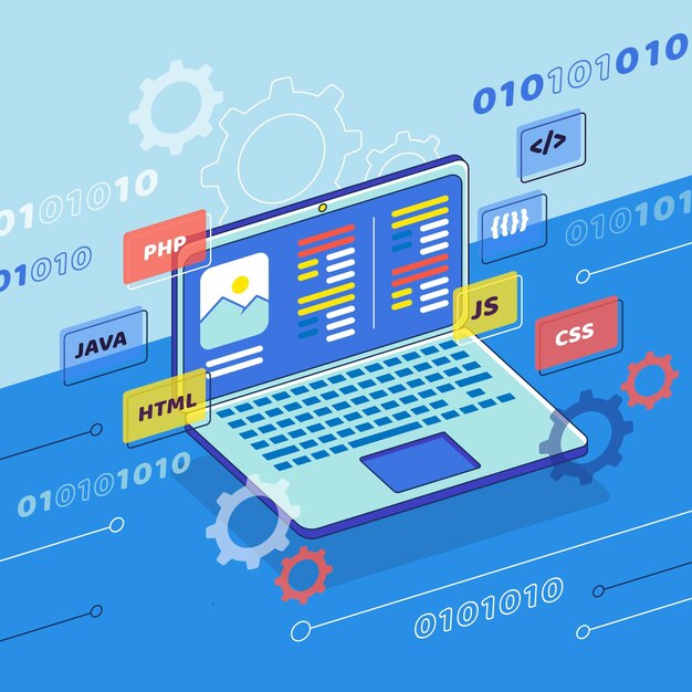 App ontwikkelingsconcept met laptop