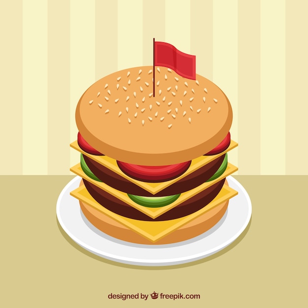 Appetizing Cheeseburger achtergrond