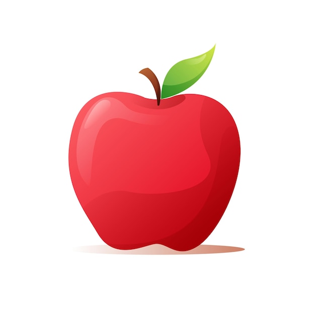 Gratis vector apple kleurrijk vectorontwerp