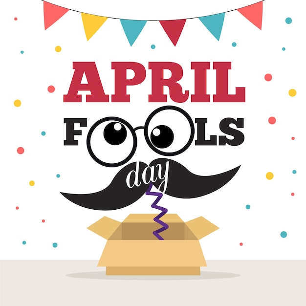 Gratis vector april dwazen dag ontwerp