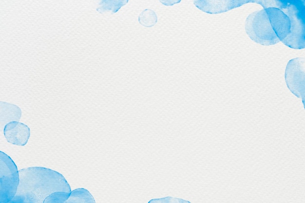 Aquarel achtergrond vector in blauwe abstracte stijl