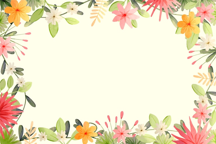 Gratis Vector aquarel bloemen achtergrond