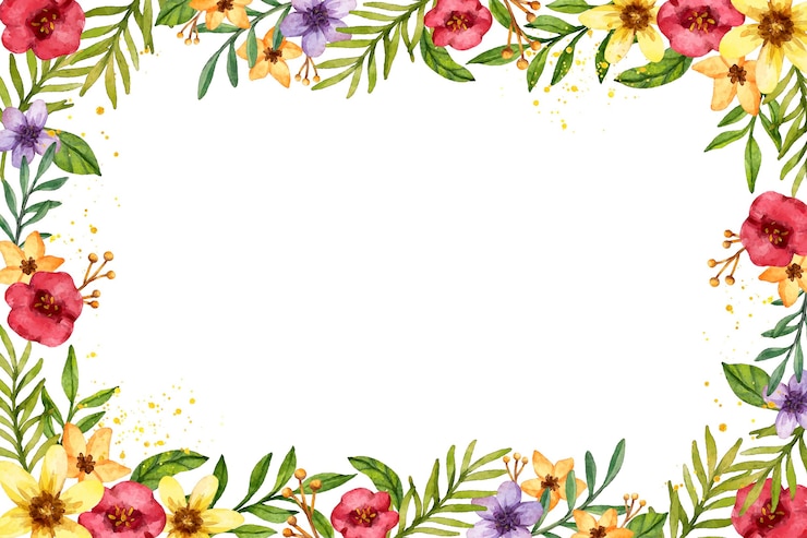 Gratis Vector aquarel bloemen natuur achtergrond